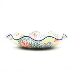 Janelle Imports Fluted Pasta Bowl In Pastel Burst