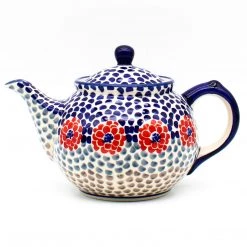 Janelle Imports Morning Teapot 1 Qt In Red Zinnia