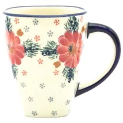 Janelle Imports Square Cup 12 Oz In Floral Cluster