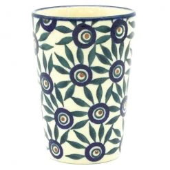 Janelle Imports Toothbrush Holder/Cup In Peacock Eye