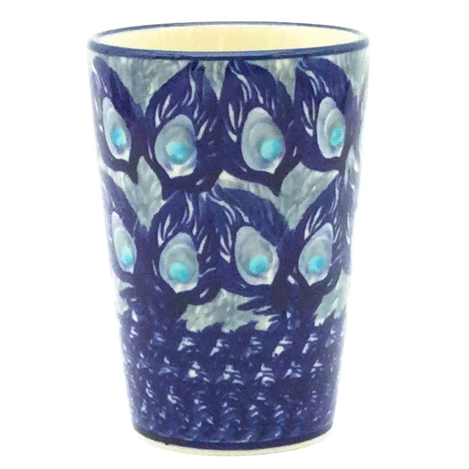 Janelle Imports Toothbrush Holder/Cup In Peacock Glory 3 Janelle Imports Toothbrush Holder/Cup In Peacock Glory