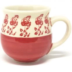 Janelle Imports Lady's Cup 10.5 Oz In Red Rose