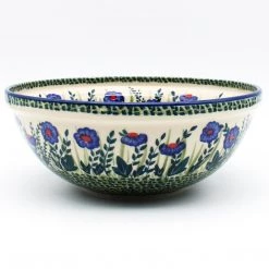 Janelle Imports Round Bowl 64 Oz In Gill's Blue