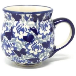 Janelle Imports Lady's Cup 10.5 Oz In Blue Butterfly