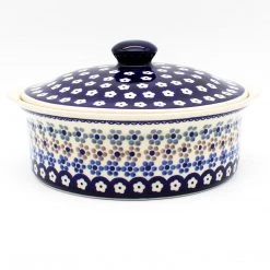 Janelle Imports Round Covered Server 3 Qt In Simple Daisy