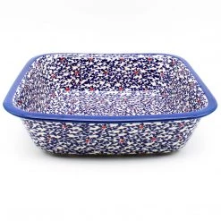 Janelle Imports Deep Square Baker In Touch Of Red