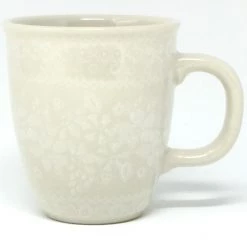 Janelle Imports Bistro Cup 10.5 Oz In White On White