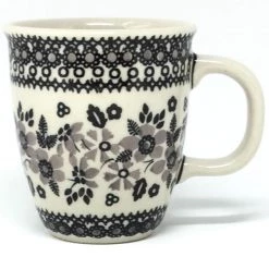 Janelle Imports Bistro Cup 10.5 Oz In Gray & Black