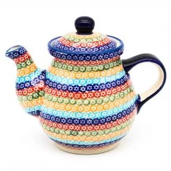 Janelle Imports Night Time Teapot 12 Oz In Multi-Colored Flowers