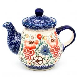 Janelle Imports Night Time Teapot 12 Oz In Perennial Garden