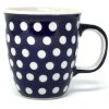 Janelle Imports Bistro Cup 10.5 Oz In White Polka-Dot