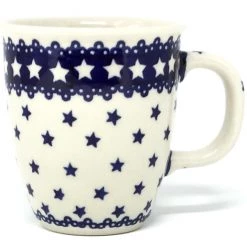 Janelle Imports Bistro Cup 10.5 Oz In Blue Stars