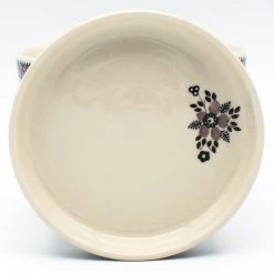 Janelle Imports Md Flower Pot W/Plate In Gray & Black