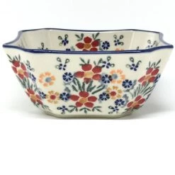 Janelle Imports Square Soup Bowl 16 Oz In Delicate Flowers