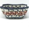 Janelle Imports Square Soup Bowl 16 Oz In Wild Roses