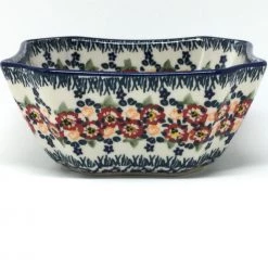 Janelle Imports Square Soup Bowl 16 Oz In Wild Roses