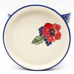 Janelle Imports Lg Flower Pot W/Plate In Endless Garden