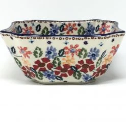 Janelle Imports Square Soup Bowl 16 Oz In Wild Flowers