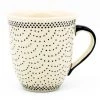 Janelle Imports Lg Bistro Cup 16 Oz In Black Elegance