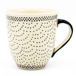 Janelle Imports Lg Bistro Cup 16 Oz In Black Elegance