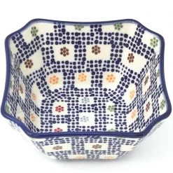 Janelle Imports Square Soup Bowl 16 Oz In Modern Checkers