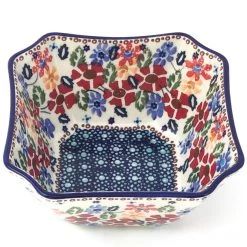 Janelle Imports Square Soup Bowl 16 Oz In Wild Flowers
