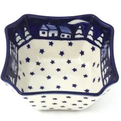 Janelle Imports Square Soup Bowl 16 Oz In Winter