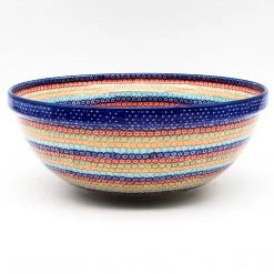 Janelle Imports Round Bowl 64 Oz In Multi-Colored Flowers