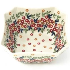 Janelle Imports Square Soup Bowl 16 Oz In Tiny Flowers