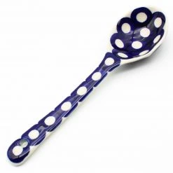 Janelle Imports Soup Spoon In White Polka-Dot