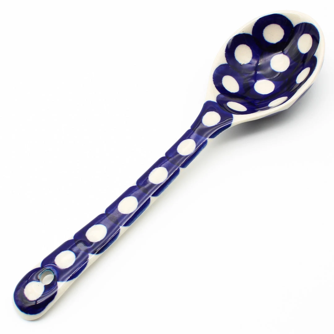 Janelle Imports Soup Spoon In White Polka-Dot 3 Janelle Imports Soup Spoon In White Polka-Dot