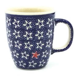 Janelle Imports Bistro Cup 10.5 Oz In Red Starfish