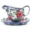 Janelle Imports Gravy Boat W/Tray 1 Qt In Endless Garden 1 Janelle Imports Gravy Boat W/Tray 1 Qt In Endless Garden