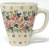 Janelle Imports Square Cup 8 Oz In Tiny Flowers