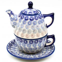 Janelle Imports Teapot W/Cup & Saucer In All Stars