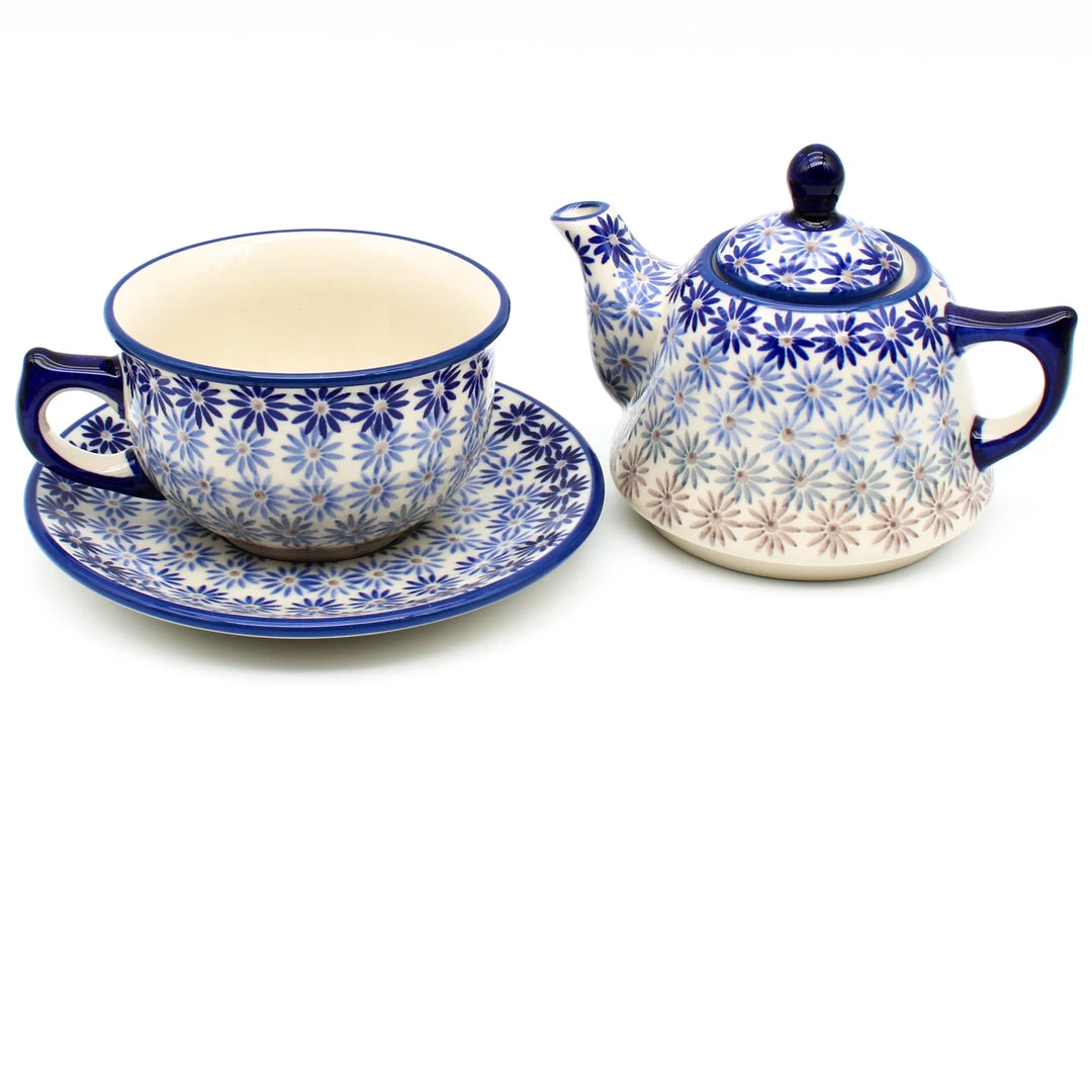 Janelle Imports Teapot W/Cup & Saucer In All Stars 4 Janelle Imports Teapot W/Cup & Saucer In All Stars