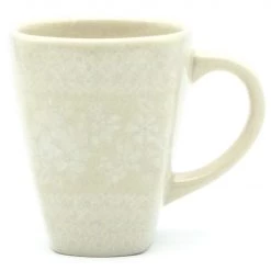 Janelle Imports Square Cup 12 Oz In White On White