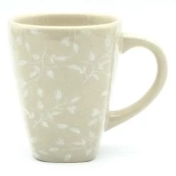 Janelle Imports Square Cup 12 Oz In Simply White