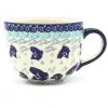 Janelle Imports Latte Cup 16 Oz In Blue Fish