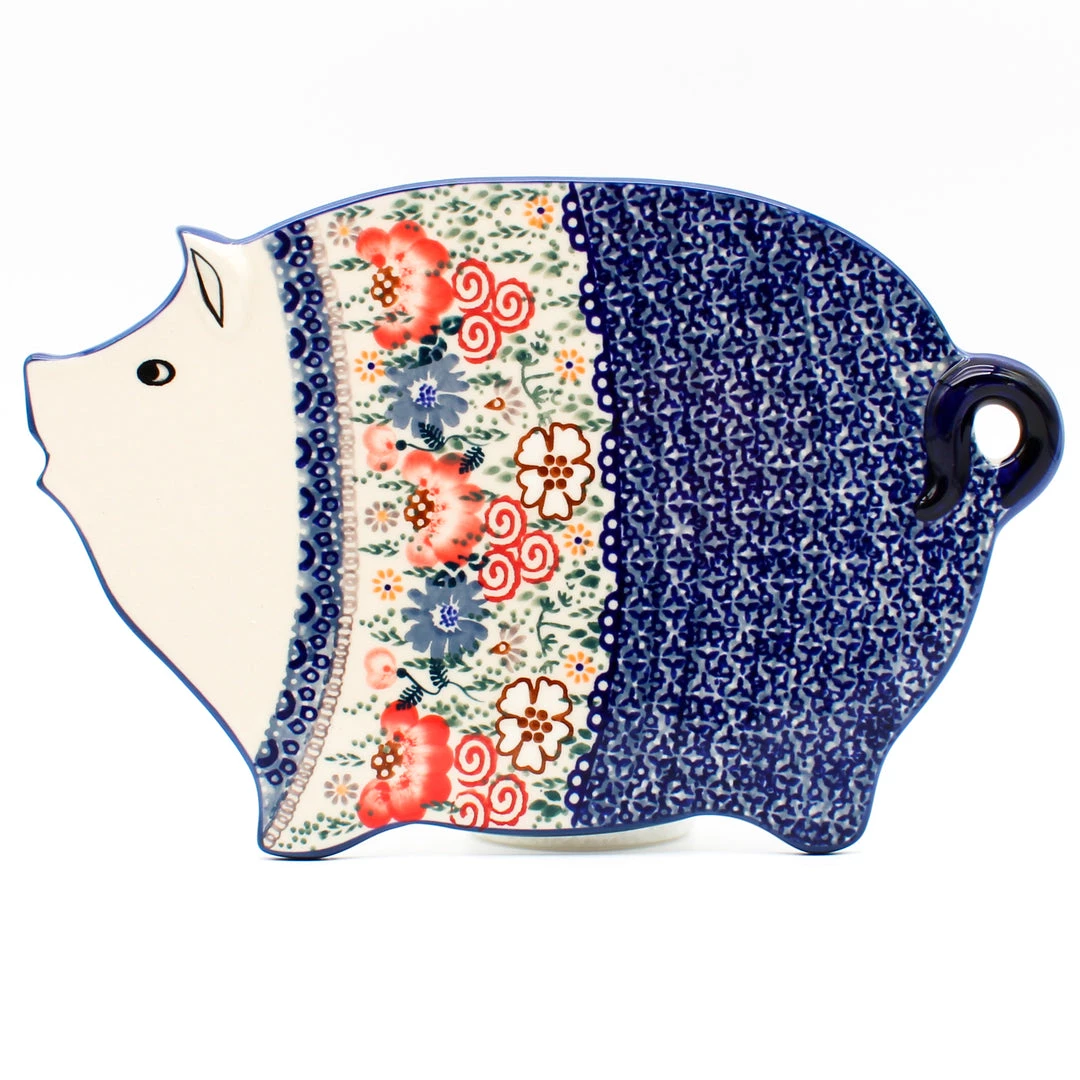 Janelle Imports Piggy Cutting Board In Perennial Garden 3 Janelle Imports Piggy Cutting Board In Perennial Garden