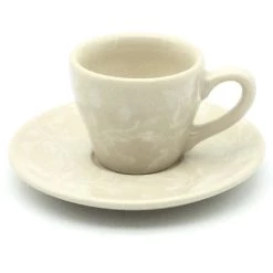Janelle Imports Espresso Cup W/Saucer 2 Oz In Simply White