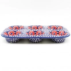 Janelle Imports Muffin Baker In Red Zinnia