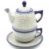 Janelle Imports Teapot W/Cup & Saucer In Simple Elegance