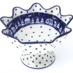 Janelle Imports Pedestal Berry Bowl In Winter