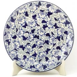 Janelle Imports Dinner Plate 10" In Blue Butterfly