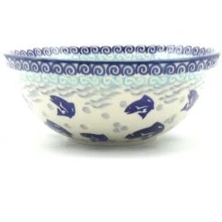 Janelle Imports New Soup Bowl 20 Oz In Blue Fish