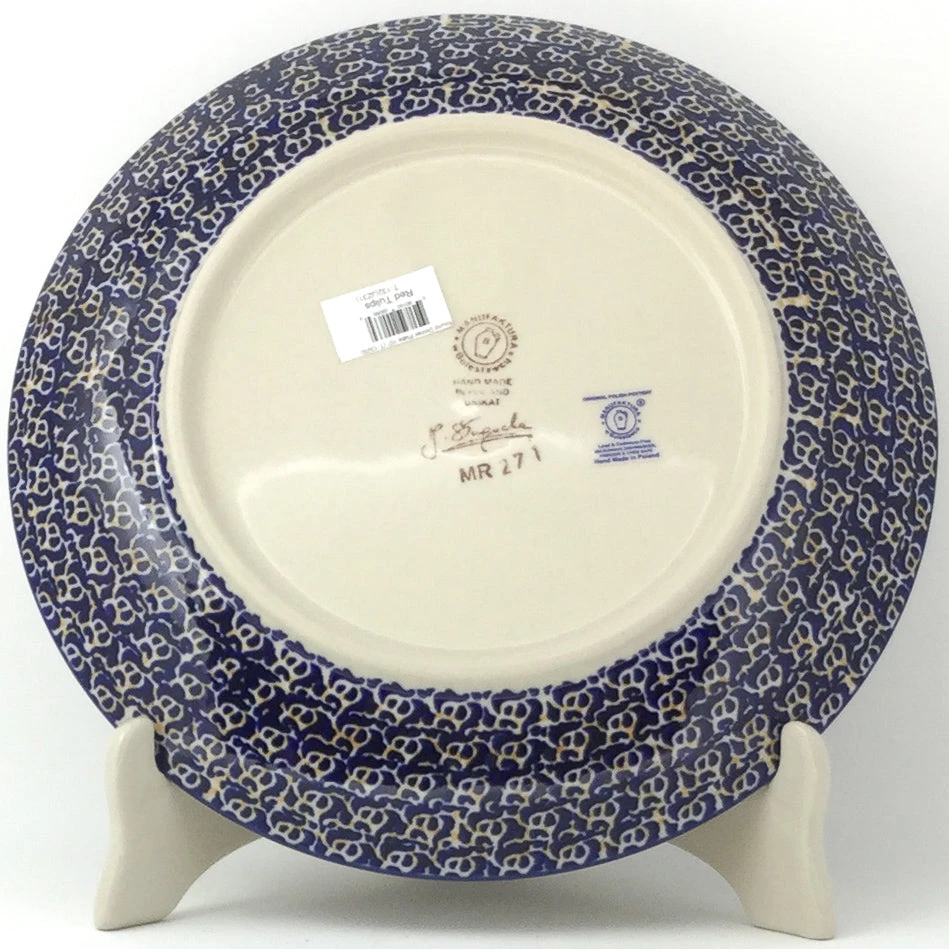 Janelle Imports Dinner Plate 10" In Red Tulips 5 Janelle Imports Dinner Plate 10" In Red Tulips