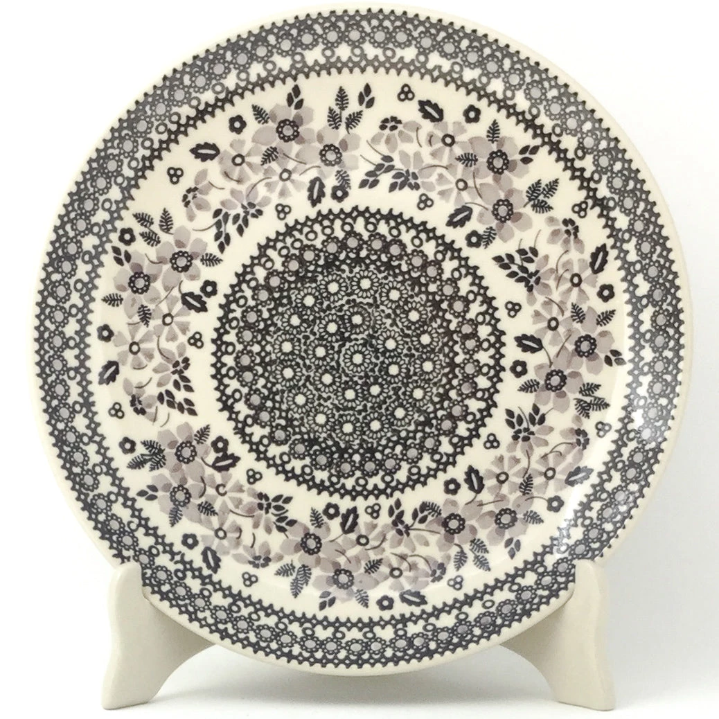 Janelle Imports Dinner Plate 10" In Gray & Black 3 Janelle Imports Dinner Plate 10" In Gray & Black