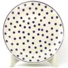 Janelle Imports Dinner Plate 10" In Blue Polka-Dot