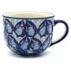 Janelle Imports Latte Cup 16 Oz In Peacock Glory